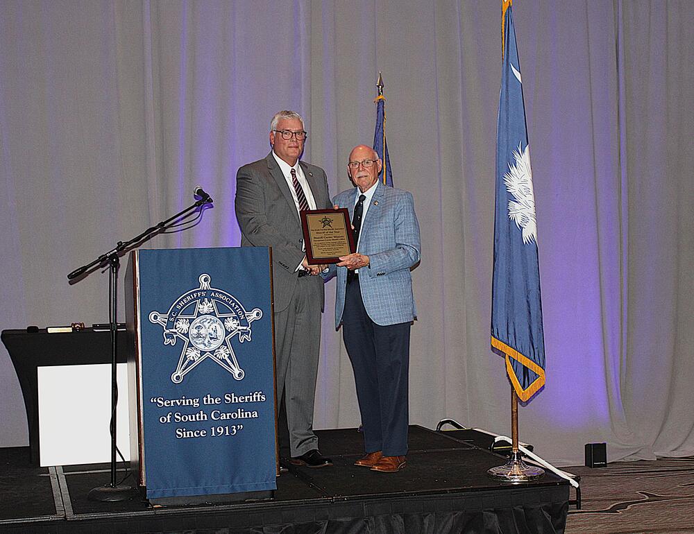 Sheriff of the Year presentation to Sheriff Carter Weaver