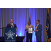 Detention Officer of the Year, Sheron Adams with Jerry  McDaniel, McDaniel Supply Company, and Sheriff Barry Faile.