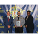 Sheriff Marty Sawyer, Aiken County, presents the Jerry D. McDaniel Detention Officer of the Year award to Detention Officer Jasper Moore.